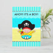 INVITATIONS DE DOUCHE BÉBÉ (Debout devant)