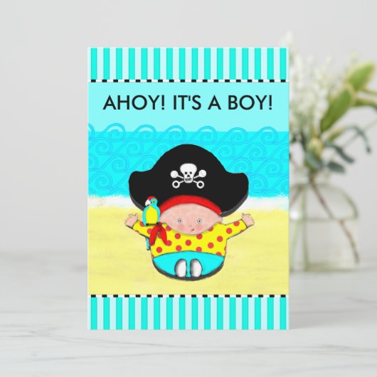 INVITATIONS DE DOUCHE BÉBÉ (Debout devant)