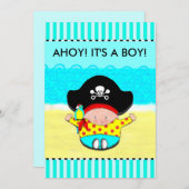 INVITATIONS DE DOUCHE BÉBÉ (Devant / Derrière)