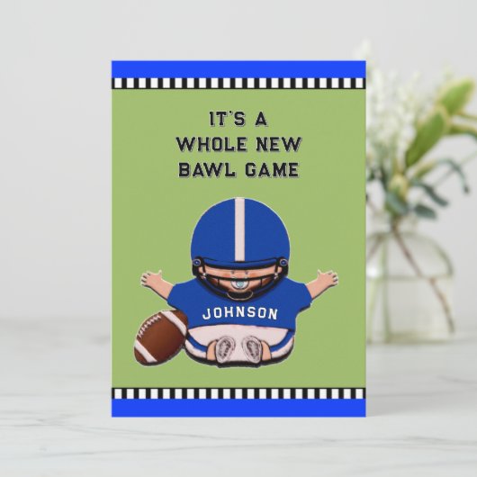 INVITATIONS DE DOUCHE BÉBÉ (Debout devant)