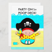 INVITATIONS DE DOUCHE BÉBÉ (Devant / Derrière)