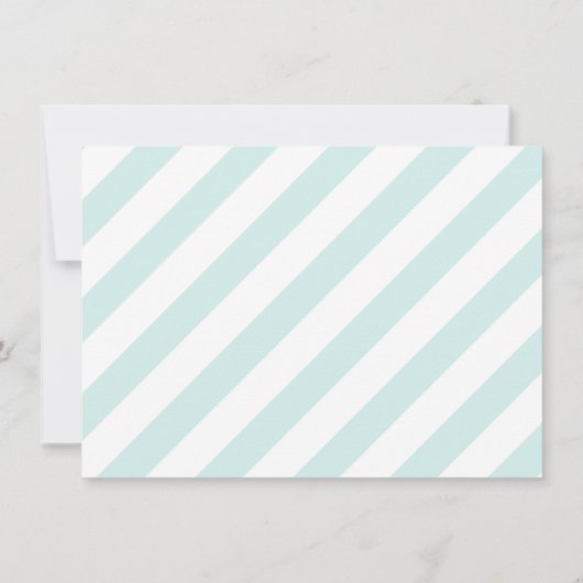 Invitations de douche bébé avec étoile grise Mint (Dos)