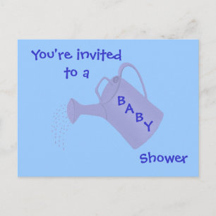 Invitations de douche bébé Blue Water Can Cartes p