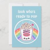 Invitations De Douche Bébé Cute Popcorn (Devant)