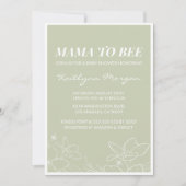 Invitations de douche bébé d'abeille Moderne Flora (Devant)