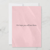 Invitations de douche bébé d'abeille Rustic Girl (Dos)