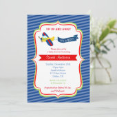 Invitations de douche bébé de l'avion (Debout devant)