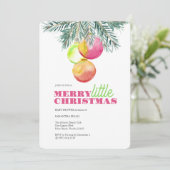 Invitations de douche bébé de Noël (Debout devant)