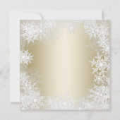 Invitations de douche bébé de Noël (Dos)