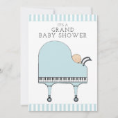 Invitations de douche bébé garçon (Devant)