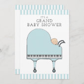 Invitations de douche bébé garçon (Devant / Derrière)