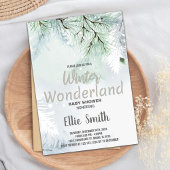 Invitations de douche bébé hiver Parties scintilla