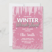 Invitations de douche bébé hiver Parties scintilla (Devant)