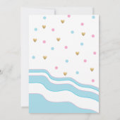 Invitations de douche bébé "Mes Flamants roses" In (Dos)