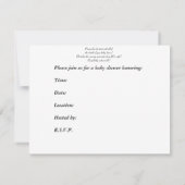 Invitations de douche bébé personnalisées Pieds bé (Dos)