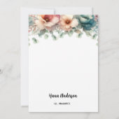 Invitations de douche bébé personnalisées | Thème  (Dos)