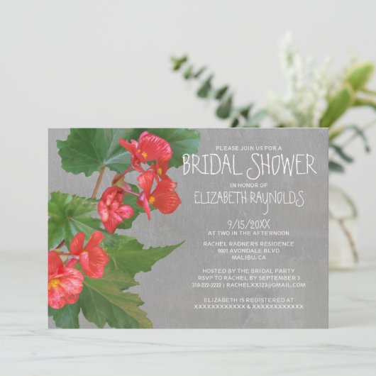 Invitations de douche brésilienne (Debout devant)