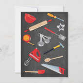 Invitations de douche Chalkboard pour ses couples  (Dos)