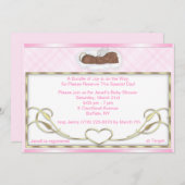 Invitations de douche d'ange de sommeil (Devant / Derrière)