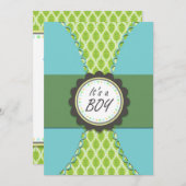 Invitations de douche de bébé (Devant / Derrière)