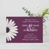 Invitations de douche de Daisy Purple Couple (Debout devant)