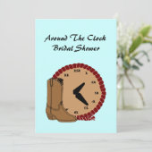 Invitations De Douche De L'Horloge À L'Occident (Debout devant)