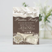 Invitations de douche de lingerie (Debout devant)