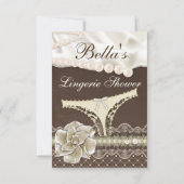 Invitations de douche de lingerie (Dos)
