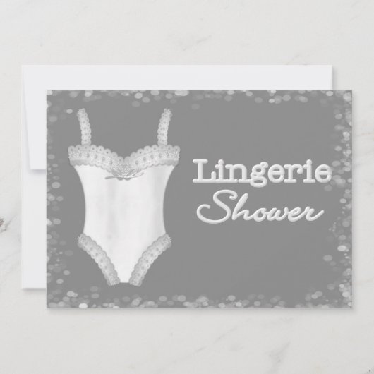 Invitations de douche de lingerie (Devant)