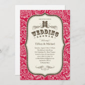 Invitations de douche de mariage campagnard (Devant / Derrière)