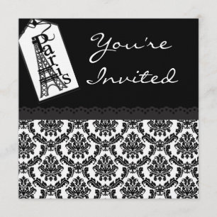 Invitations de douche de thème de motif de tour de