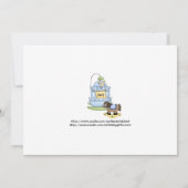 Invitations de douche de voiture d'enfant de (Dos)