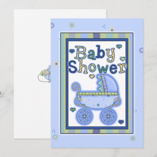 Invitations de douche de voiture d'enfant de (Devant / Derrière)