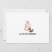 Invitations de douche de voiture d'enfant de la (Dos)