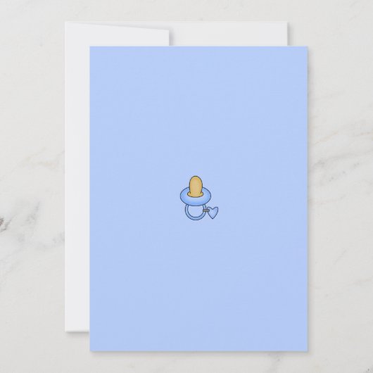 Invitations de douche en caoutchouc Duckie (Dos)