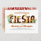 Invitations de douche Fiesta Couples Mexicaine (Devant / Derrière)