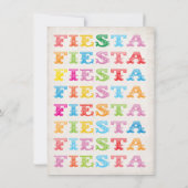 Invitations de douche Fiesta Mexicaine (Dos)