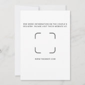 Invitations de douche moderne Sage vert et or (Dos)