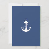 Invitations de douche nautique bleu clair (Dos)