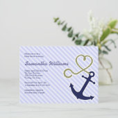 Invitations De Douche Nautique Cute (Debout devant)