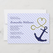 Invitations De Douche Nautique Cute (Devant)