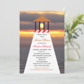 Invitations de douche nautique - Phare (Debout devant)