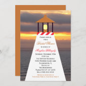 Invitations de douche nautique - Phare (Devant / Derrière)