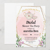 Invitations de douche nuptiale à haute teneur en t (Devant / Derrière)