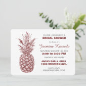 Invitations de douche nuptiale à l'ananas (Debout devant)