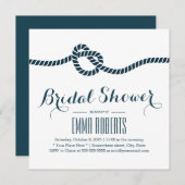 Invitations de douche nuptiale à nouer (Devant / Derrière)
