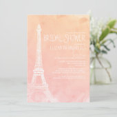 Invitations de douche nuptiale Antique Paris (Debout devant)