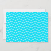 Invitations de douche nuptiale Aqua Chevron (Dos)