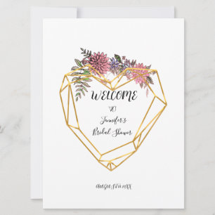Invitations de douche nuptiale aquarelle botanique