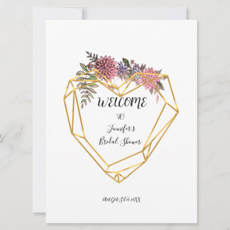 Invitations de douche nuptiale aquarelle botanique